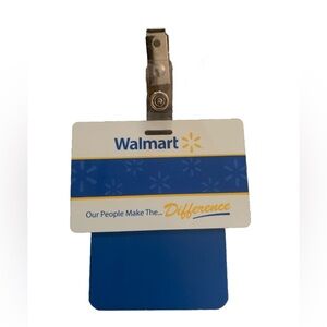 Walmart Employee Badge with Clip